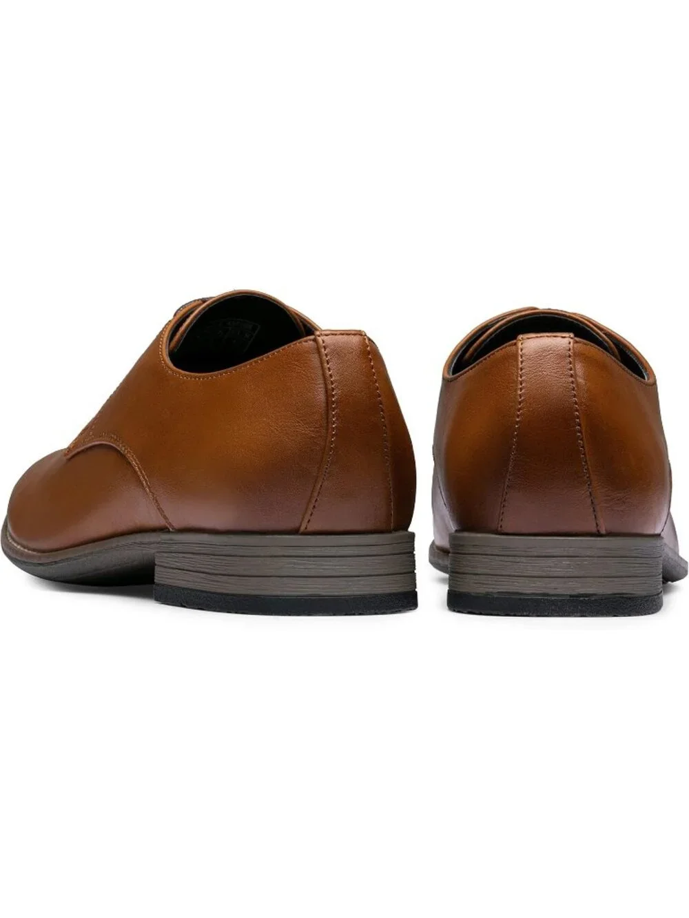 Men's Brown Leather Formal Non Slip Wedding Oxford Derby Dress Shoes